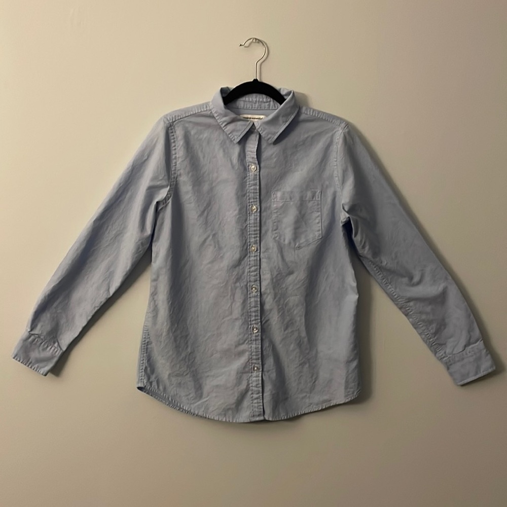 Unisex Light Blue Button Down. Size S.